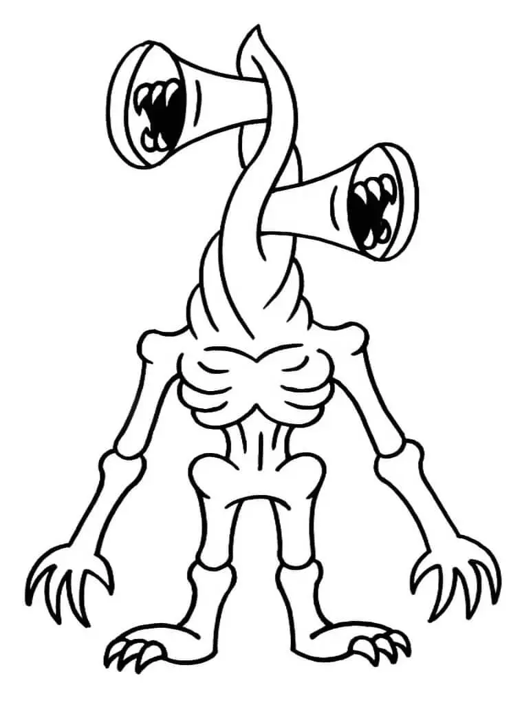 Siren Head Coloring Pages 11