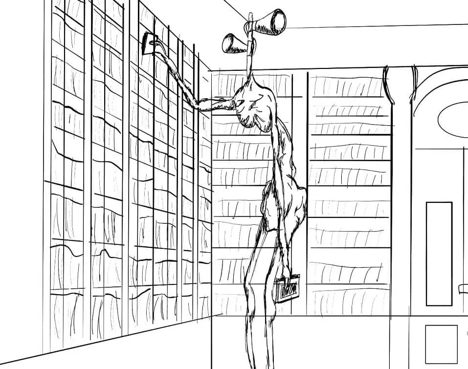 Siren Head Coloring Pages 20