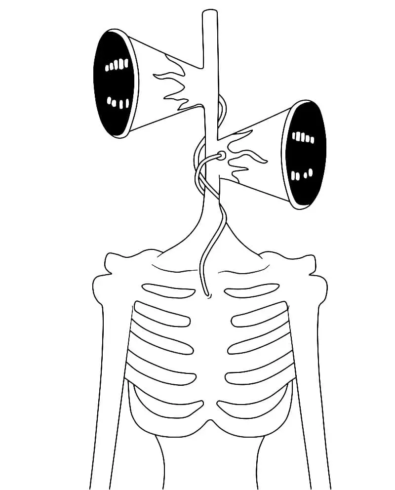Siren Head Coloring Pages 3