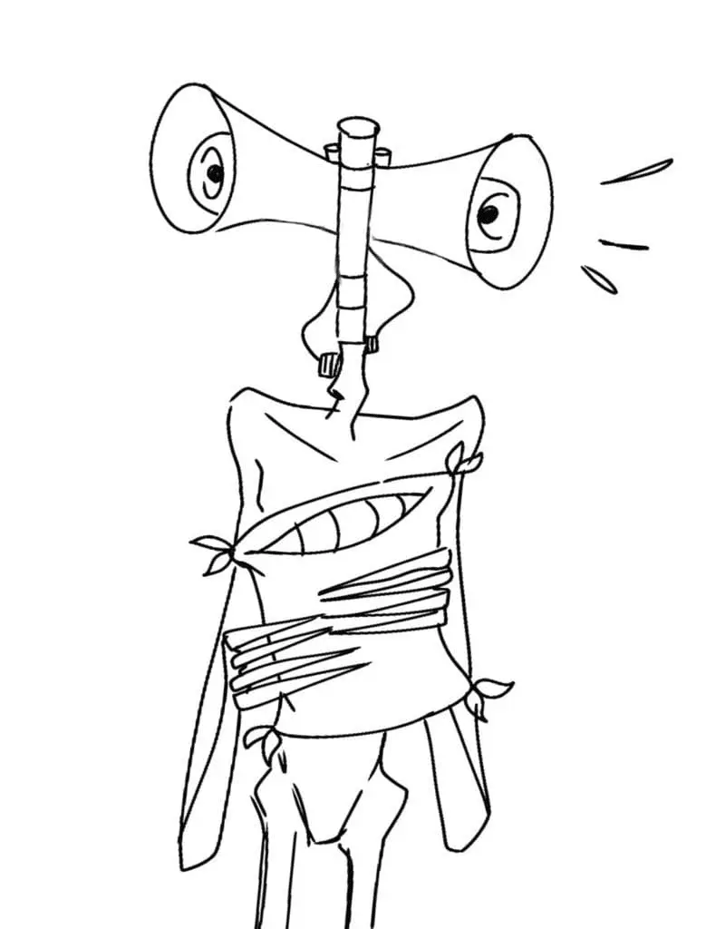 Siren Head Coloring Pages 31
