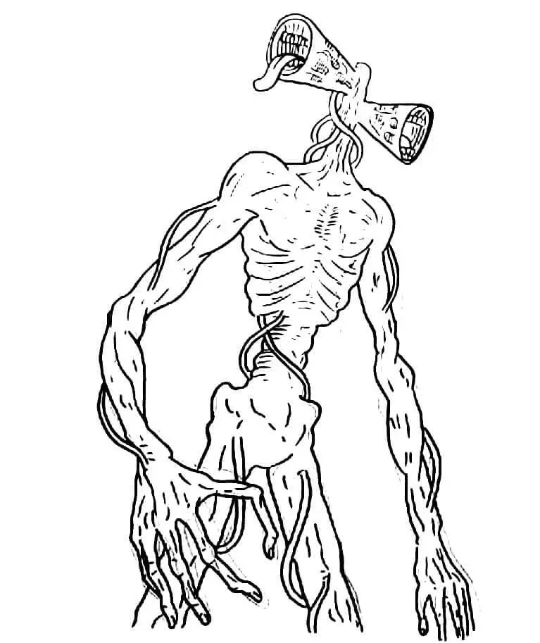 Siren Head Coloring Pages 5