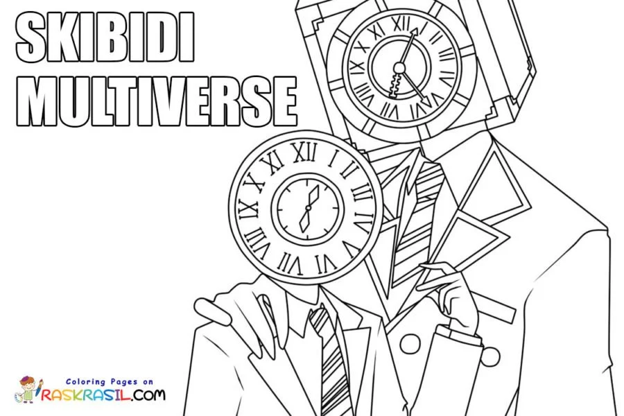 Del Multiverso Skibidi Para Colorear 1