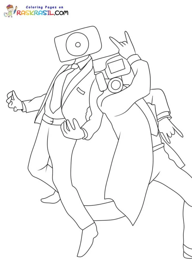 Desenhos de Skibidi Toilet Para Colorir 20