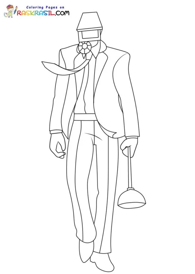 Desenhos de Skibidi Toilet Para Colorir 44