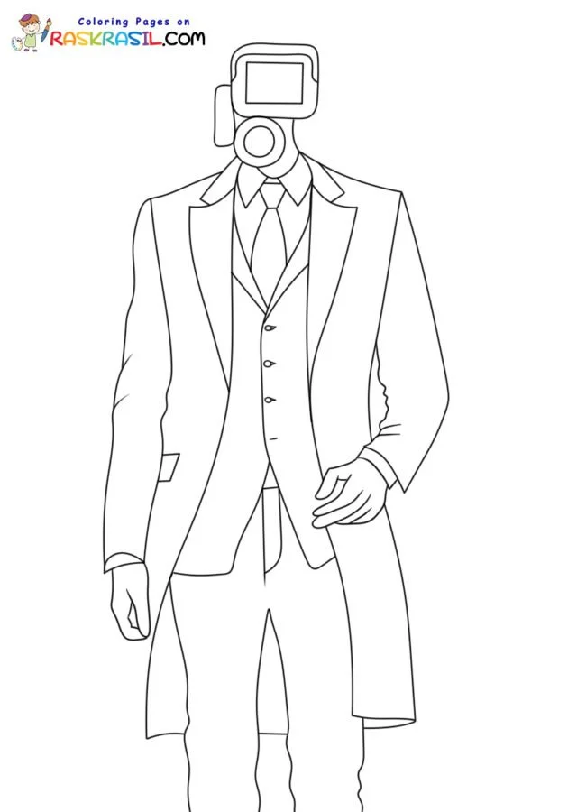 Desenhos de Skibidi Toilet Para Colorir 45