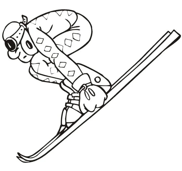 Skiing Coloring Pages 17