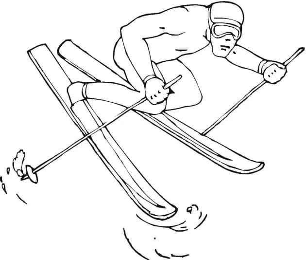 Skiing Coloring Pages 22
