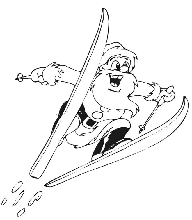 Skiing Coloring Pages 30