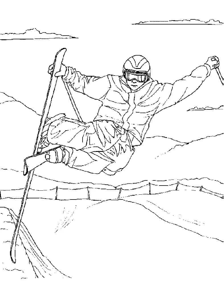 Skiing Coloring Pages 39