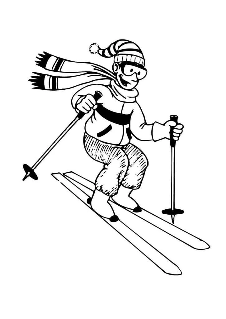 Skiing Coloring Pages 41