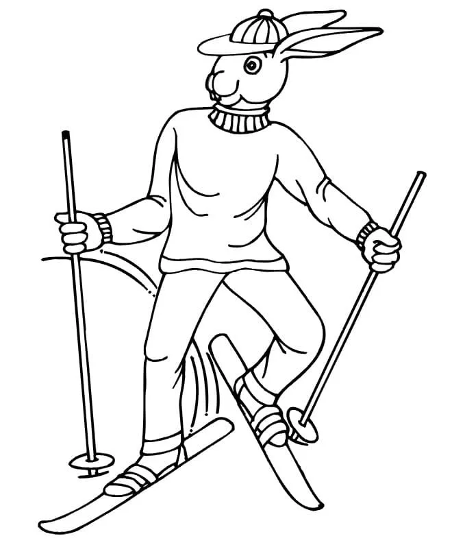 Skiing Coloring Pages 42