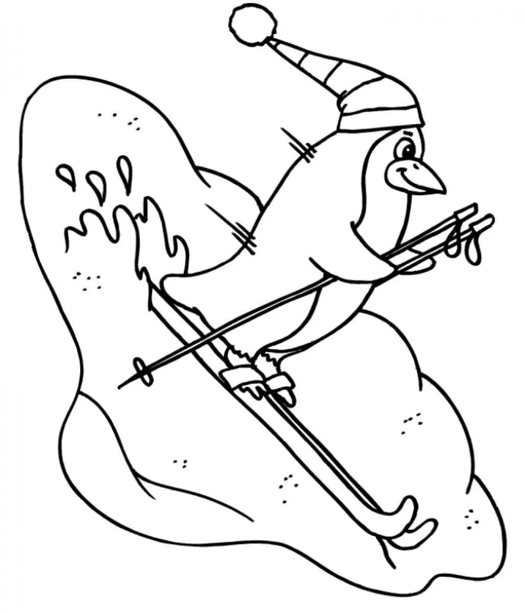 Skiing Coloring Pages 43