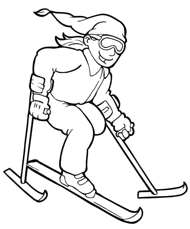 Skiing Coloring Pages 44
