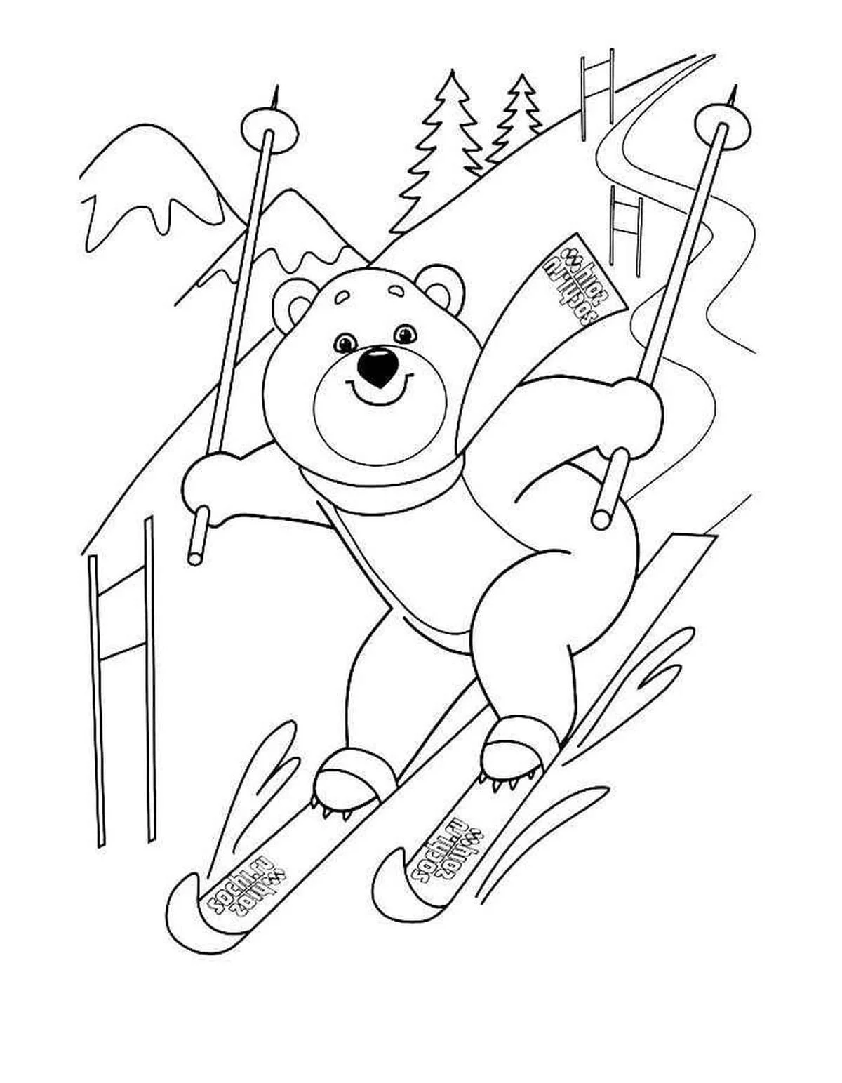 Skiing Coloring Pages 47