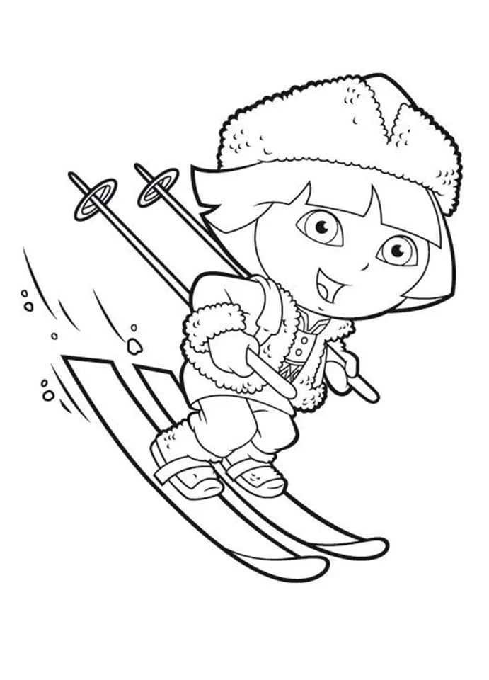 Skiing Coloring Pages 72