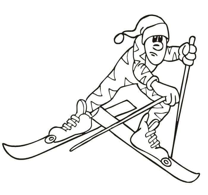 Skiing Coloring Pages 88