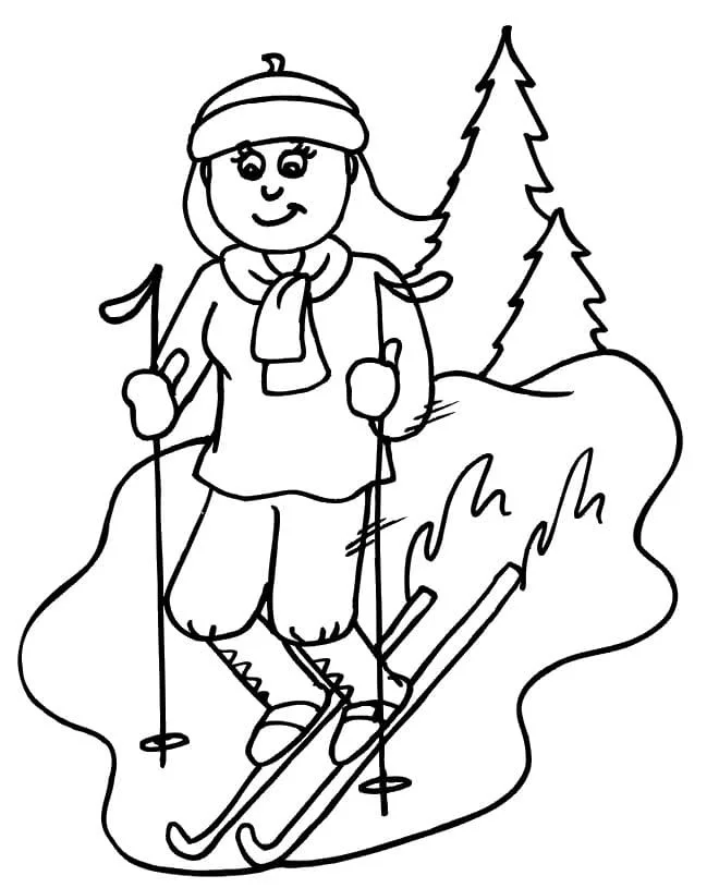 Skiing Coloring Pages 89