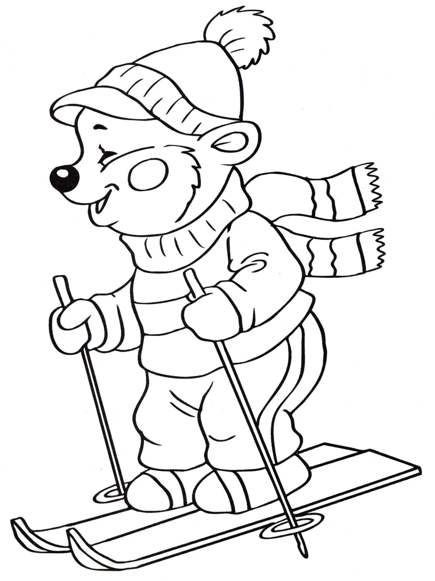 Skiing Coloring Pages 95