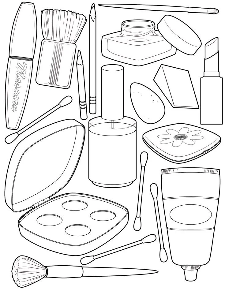 Desenhos de Cuidados Com A Pele Para Colorir 2