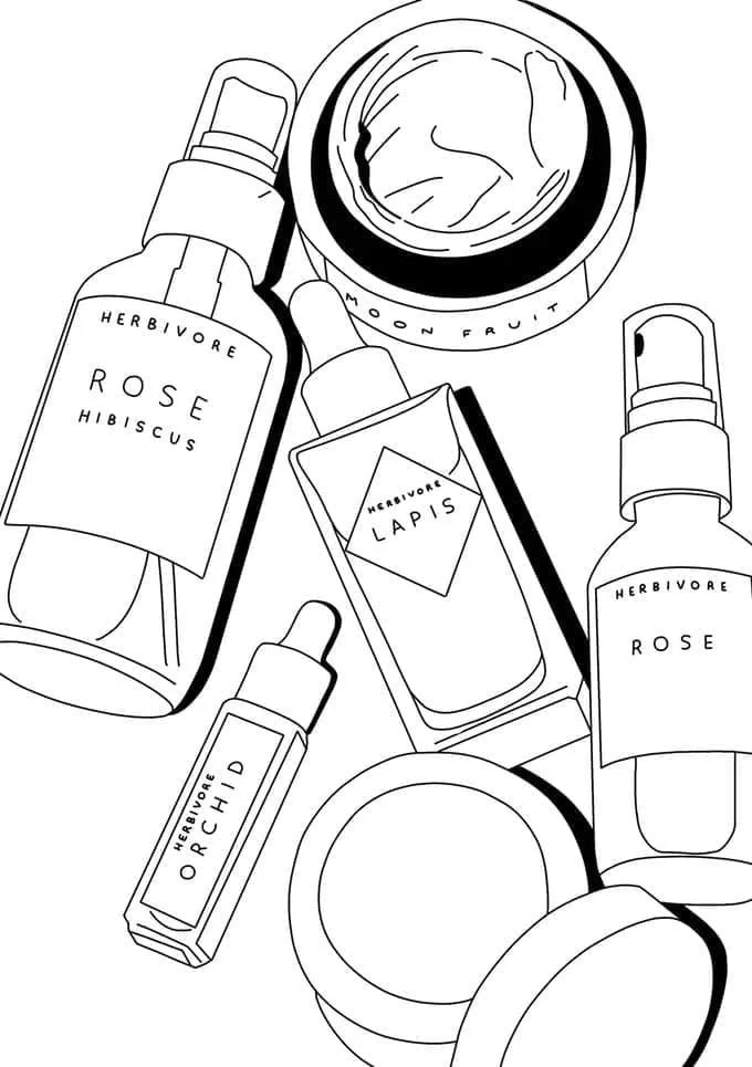 Desenhos de Cuidados Com A Pele Para Colorir 4