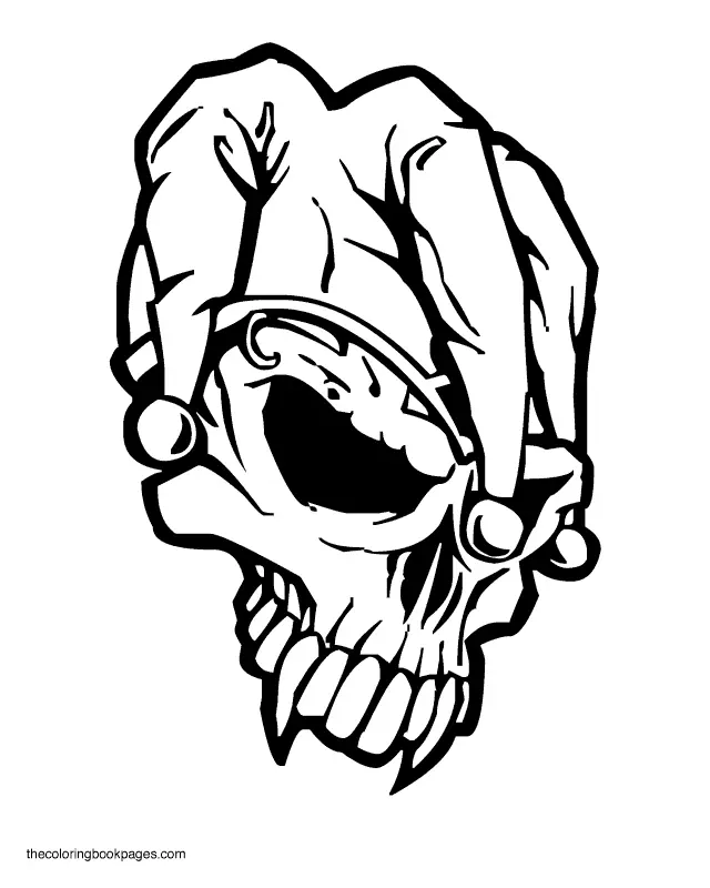 Skull Coloring Pages 1