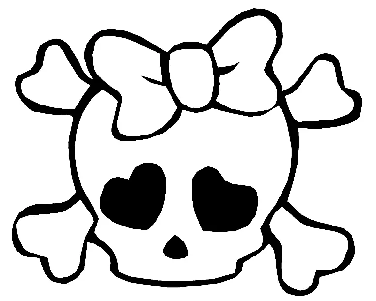 Skull Coloring Pages 12