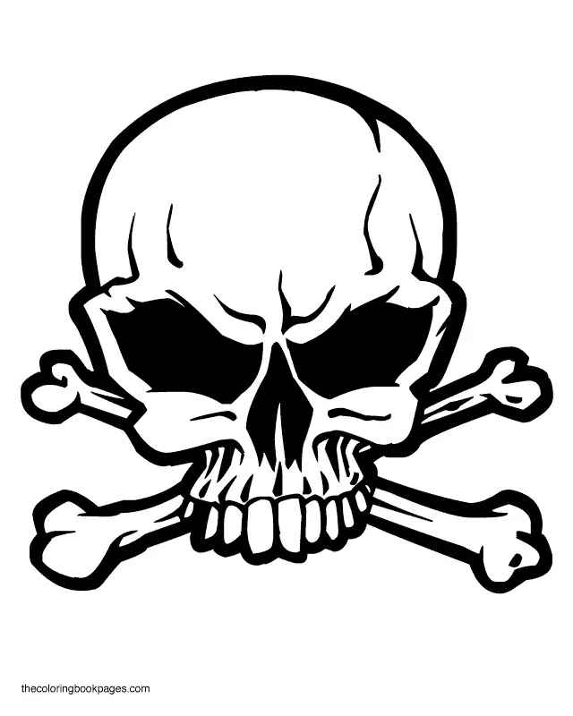 Skull Coloring Pages 15