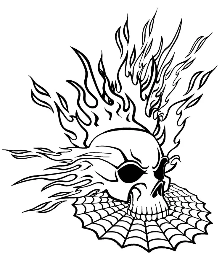 Skull Coloring Pages 24