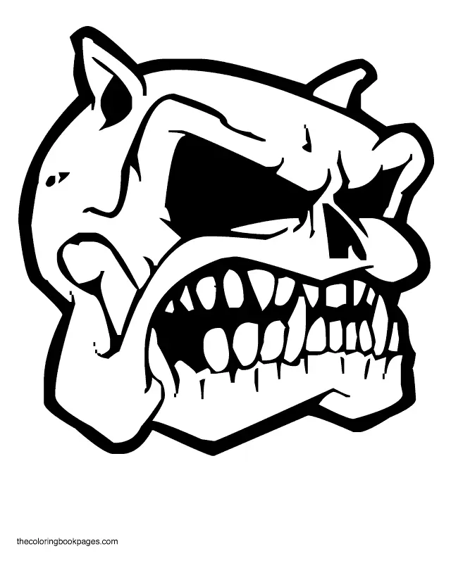Skull Coloring Pages 32