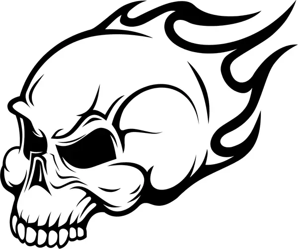Skull Coloring Pages 4