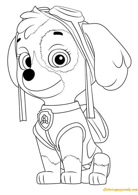 Skye Paw Patrol Ausmalbilder 16