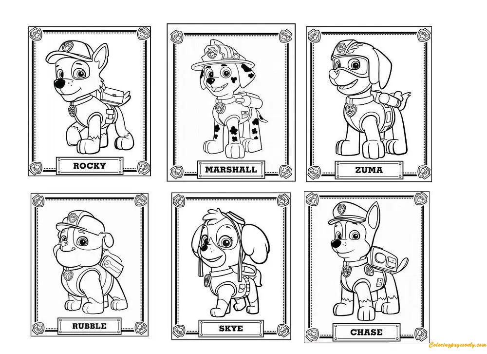 Skye Paw Patrol Ausmalbilder 21