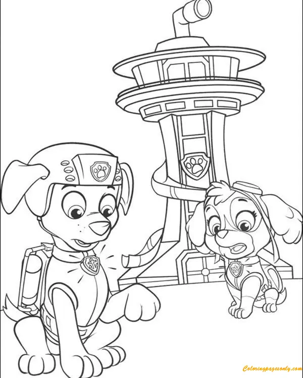 Skye Paw Patrol Ausmalbilder 35