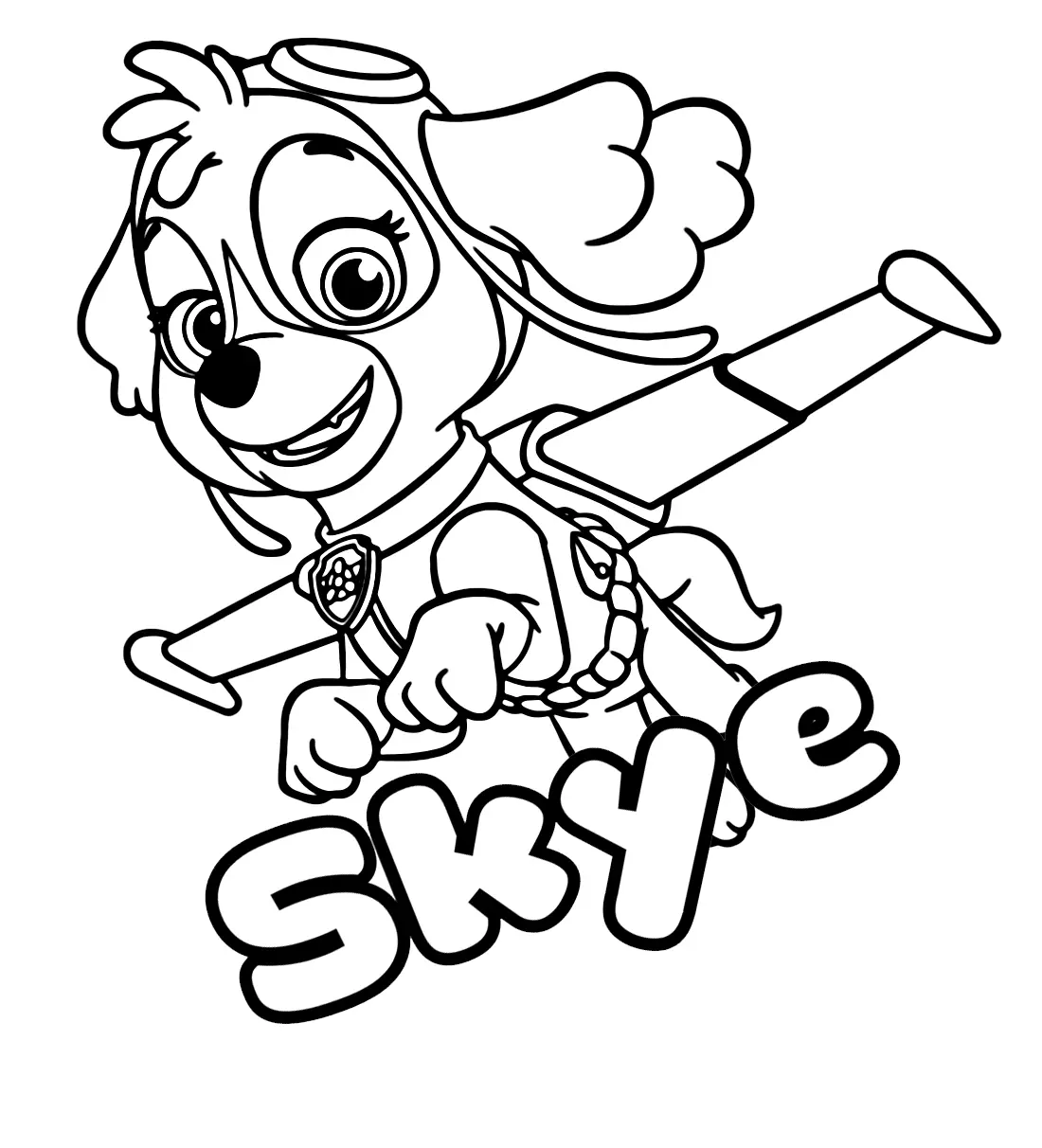 Skye Paw Patrol Ausmalbilder 49