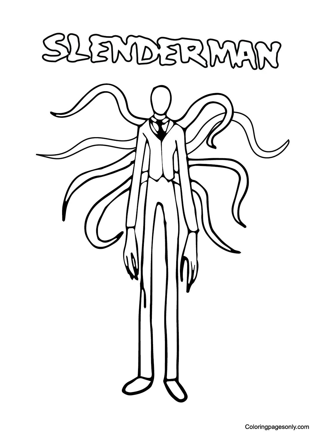 Slender Man Coloring Pages 3