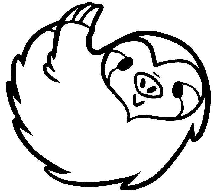 Sloth Coloring Pages 11