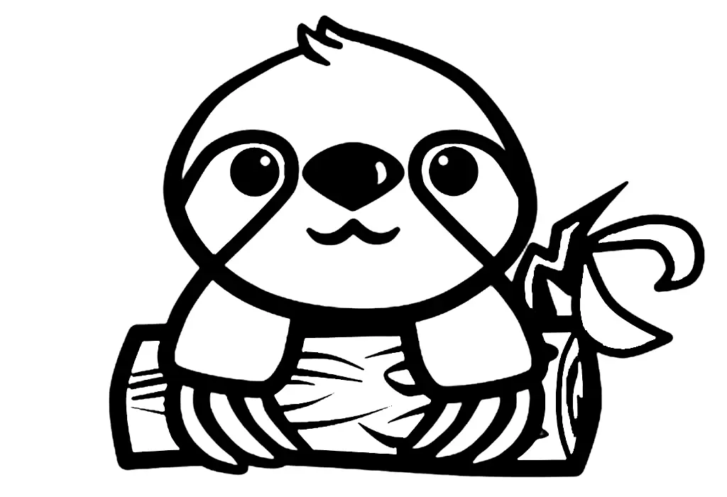Sloth Coloring Pages 15
