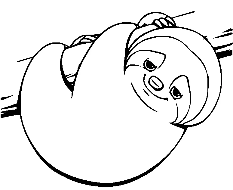 Sloth Coloring Pages 17