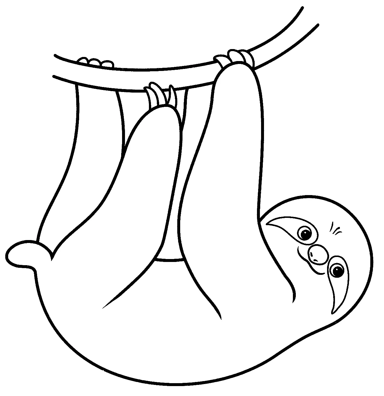 Sloth Coloring Pages 6