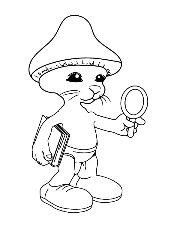 Smurf Cat Para Colorear 3