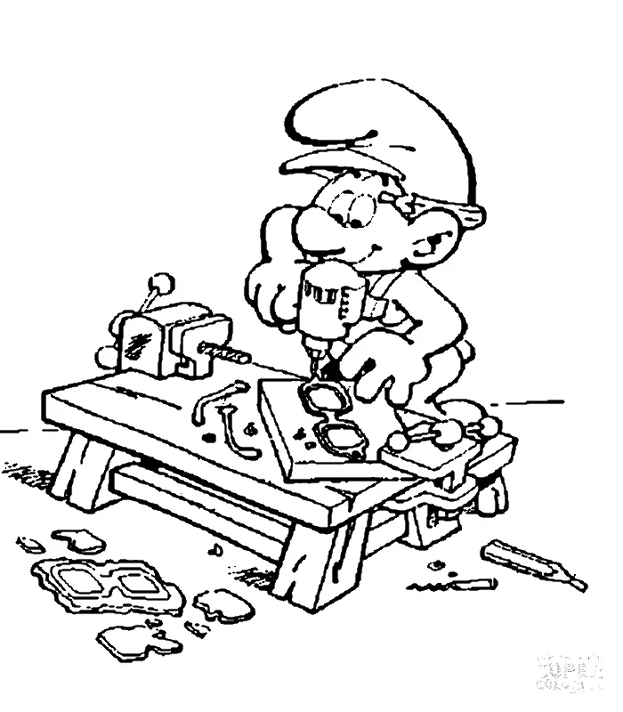 Schlumpf Ausmalbilder 49