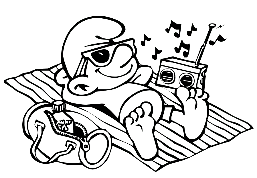 Schlumpf Ausmalbilder 64