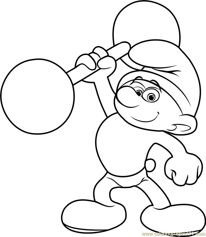 Schlumpf Ausmalbilder 8