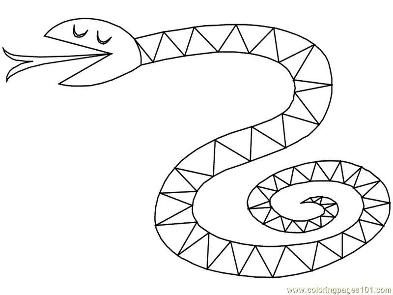 Desenhos de Cobra Para Colorir 105
