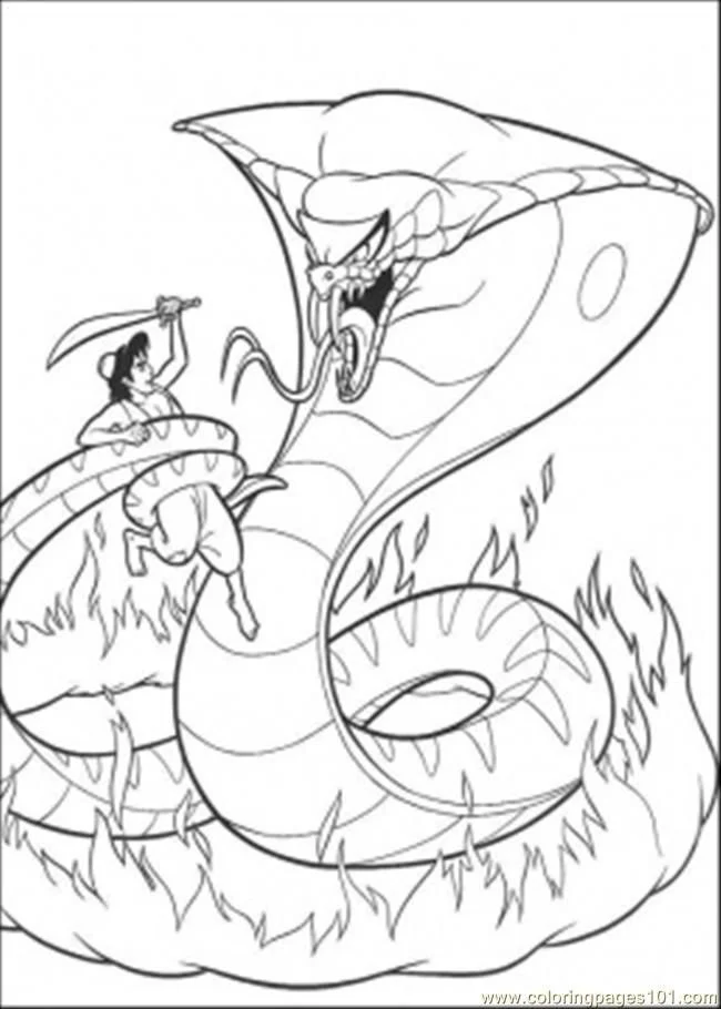 Desenhos de Cobra Para Colorir 11