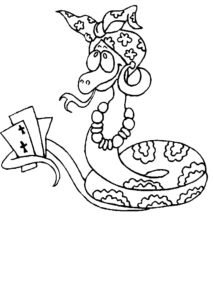Desenhos de Cobra Para Colorir 29