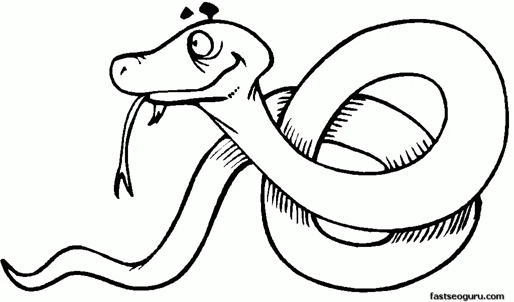 Desenhos de Cobra Para Colorir 3