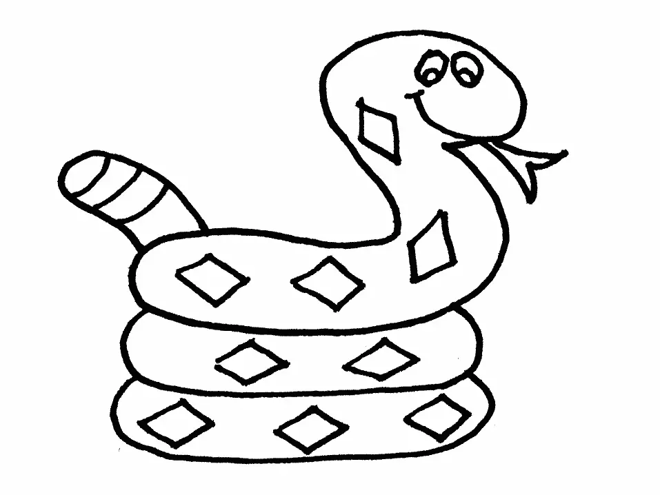 Desenhos de Cobra Para Colorir 70