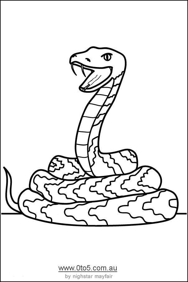 Desenhos de Cobra Para Colorir 82
