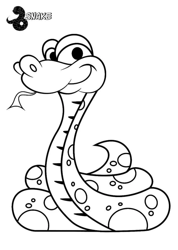 Desenhos de Cobra Para Colorir 85